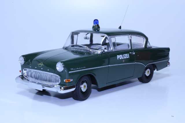 Opel Rekord P1 1958 Polizei, tummanvihreä