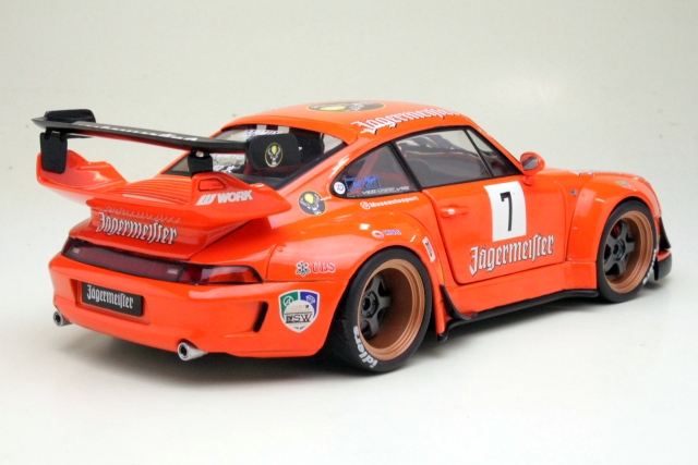 Porsche 911 (993) RWB Bodykit Racing 2020 #7 "Jagermeister"
