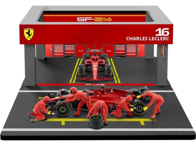 Ferrari SF-24, F1 2024 C.Leclerc, no.16 "Pit-Stop Diorama"