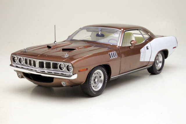 Plymouth Cuda 340 Coupe 1971, brown/white
