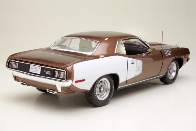 Plymouth Cuda 340 Coupe 1971, brown/white