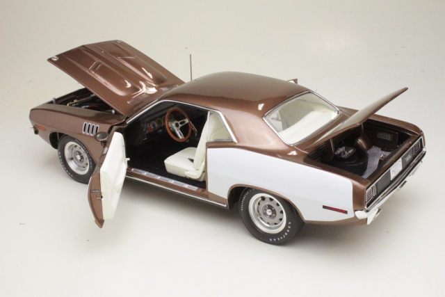 Plymouth Cuda 340 Coupe 1971, brown/white