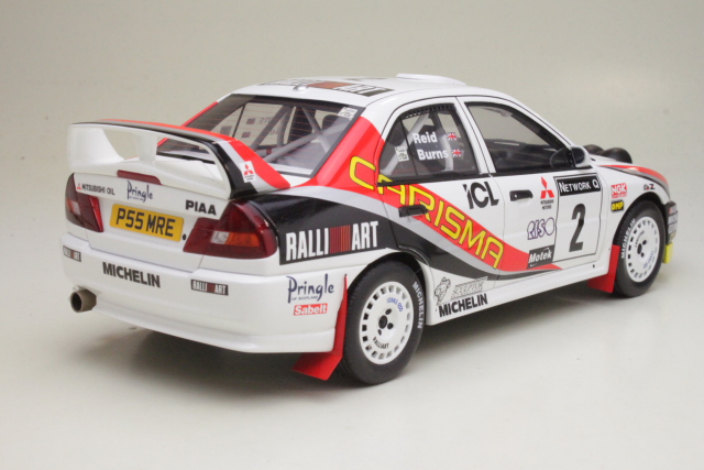 Mitsubishi Carisma GT Gr.A, RAC 1997, R.Burns, no.2