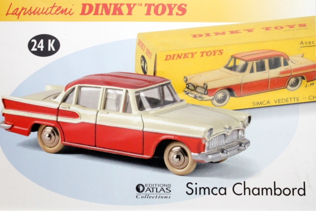 Simca Vedette Chambord, valkoinen/punainen