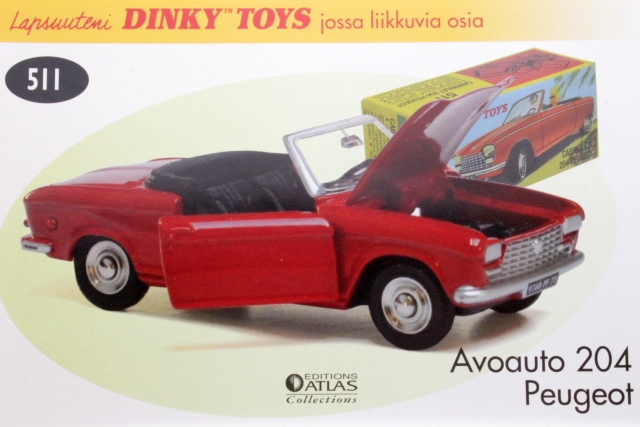 Peugeot 204 Cabriolet, punainen