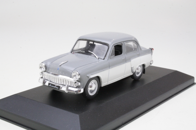 Moskvitch 407 Sedan 1958, harmaa/valkoinen