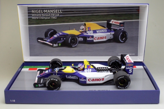 Williams FW14B, F1 1992, N.Mansell, no.5