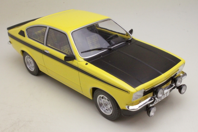 Opel Kadett C Coupe 1975, keltainen/musta