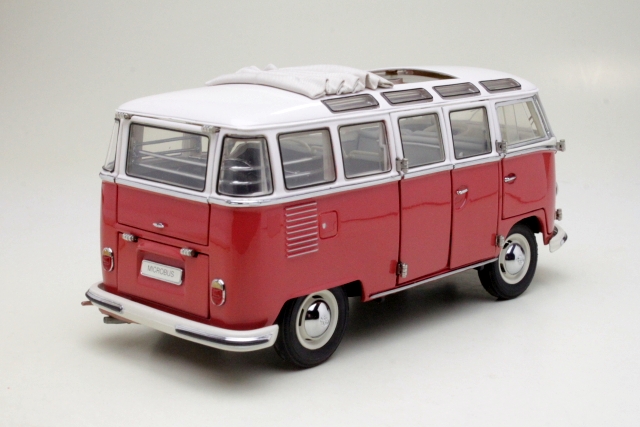 VW T1 Samba Bus 1962, punainen/valkoinen