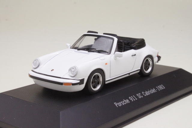 Porsche 911 SC Cabriolet 1983, valkoinen