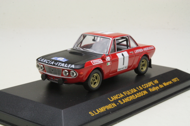 Lancia Fulvia Coupe HF, Maroc 1972, S.Lampinen, no.1