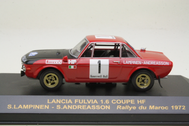 Lancia Fulvia Coupe HF, Maroc 1972, S.Lampinen, no.1