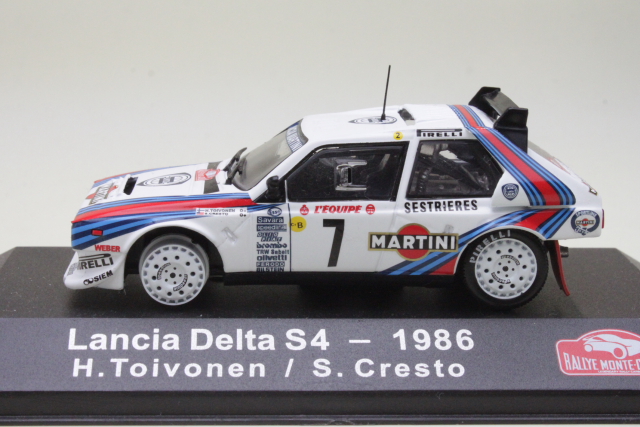 Lancia Delta S4, Monte Carlo 1986, H.Toivonen, no.7 (B-LAATU)