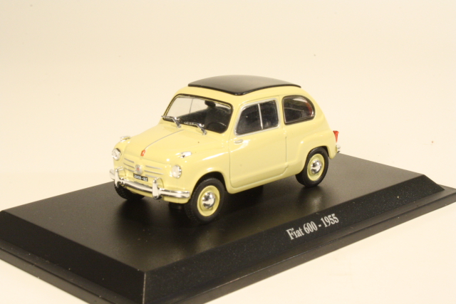 Fiat 600 1955, beige - Sulje napsauttamalla kuva