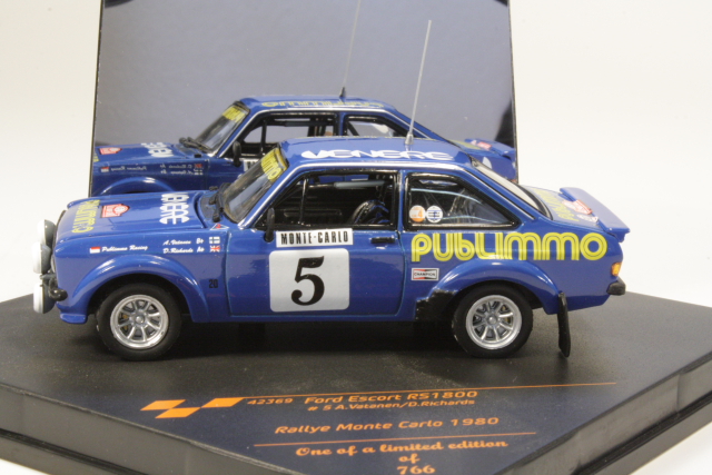 Ford Escort Mk2 RS1800, Monte Carlo 1980, A.Vatanen, no.5 - Sulje napsauttamalla kuva