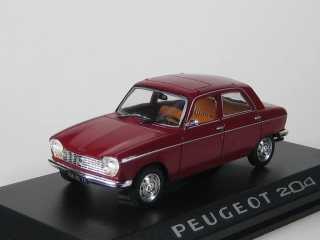 Peugeot 204 Berline Bordeaux, punainen
