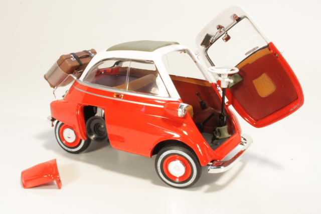 BMW Isetta 250 1955, valkoinen/punainen