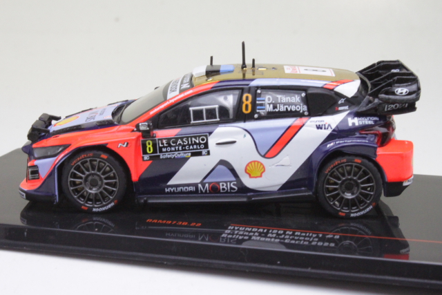 Hyundai i20 N Rally1, Monte Carlo 2025, O.Tanak, no.8 - Sulje napsauttamalla kuva