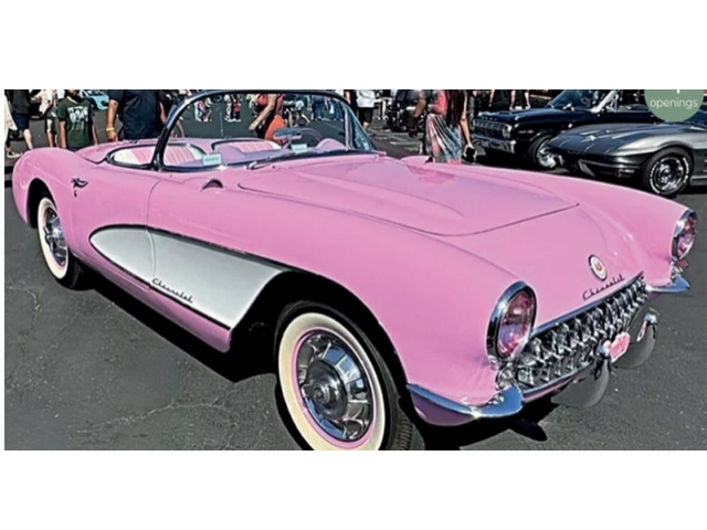 Chevrolet Corvette 1956, pinkki/valkoinen