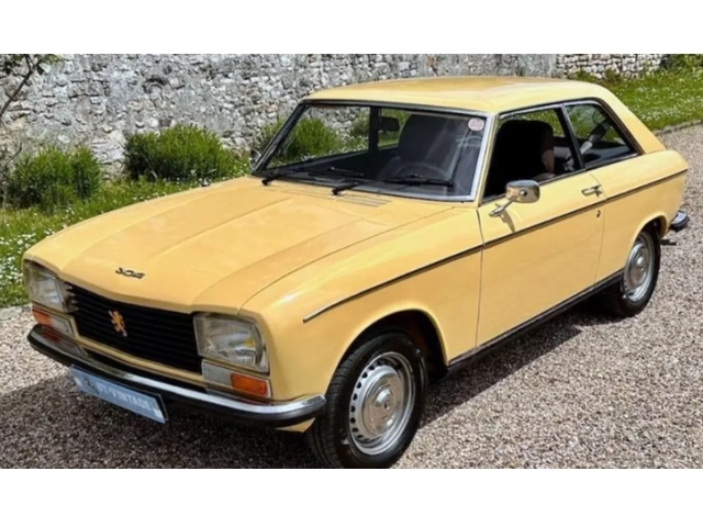 Peugeot 304 Coupe S 1974, keltainen