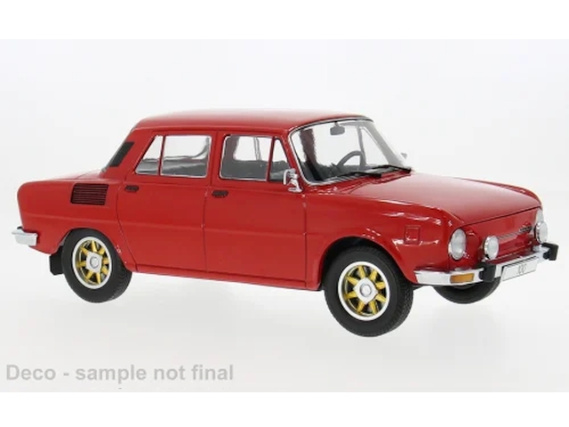 Skoda 100 1969, punainen "alumiinivanteet"