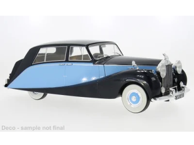 Rolls Royce Silver Wraith Empress by Hooper 1956, musta/sininen