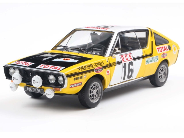 Renault R17 Gordini, Rally du Maroc 1976, J.Prive, no.16