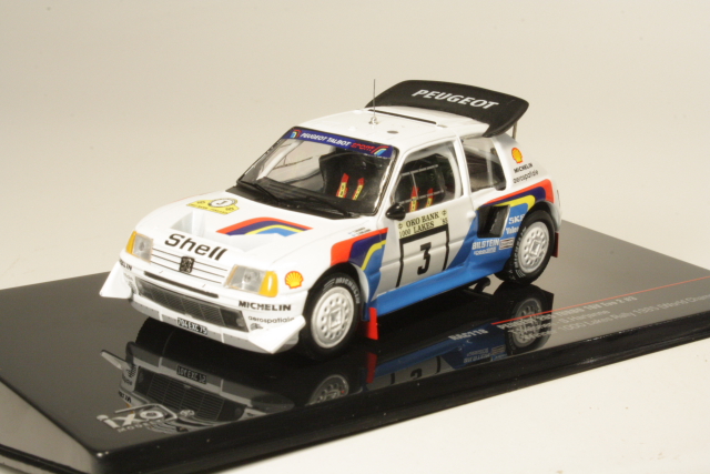 Peugeot 205 T16V Evo2, 1st. Finland 1985, T.Salonen, no.3 - Sulje napsauttamalla kuva