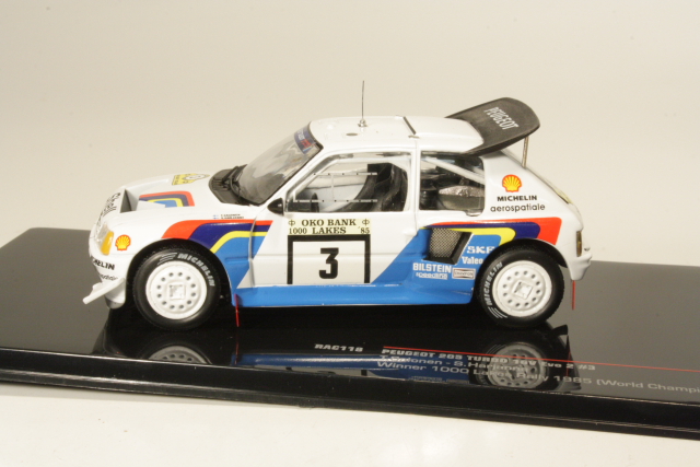 Peugeot 205 T16V Evo2, 1st. Finland 1985, T.Salonen, no.3