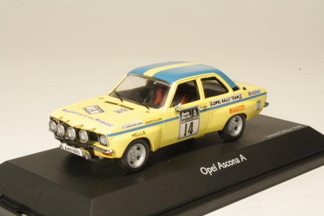 Opel Ascona A Rallye, 3rd. RAC 1972, A.Kullang, no.14