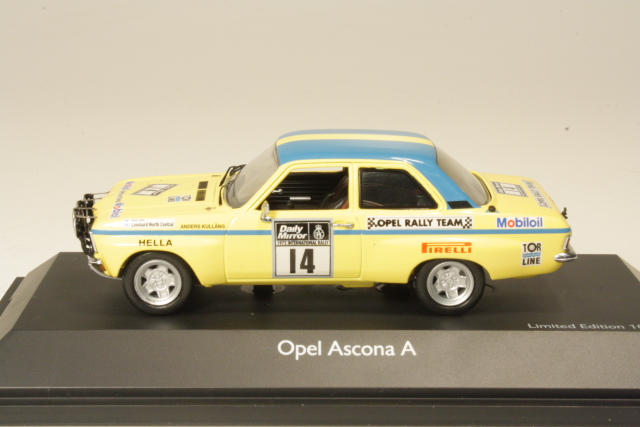 Opel Ascona A Rallye, 3rd. RAC 1972, A.Kullang, no.14 - Sulje napsauttamalla kuva