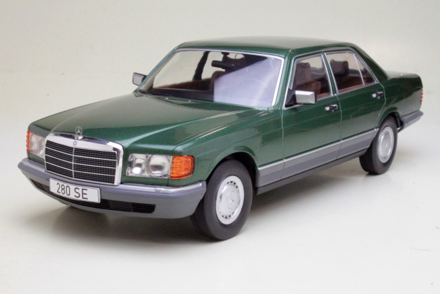 Mercedes 280SE (w126) 1979, tummanvihreä