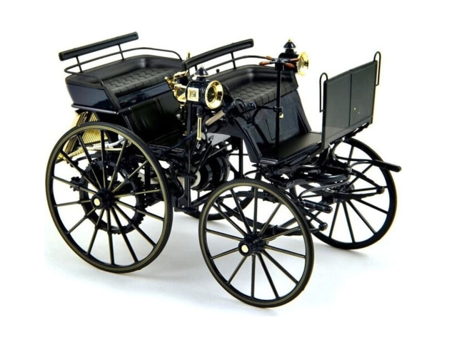 Daimler Motorkutsche 1886, tummansininen