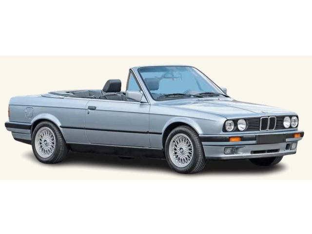 BMW 325i Cabriolet 1991, sininen