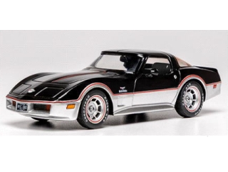 Chevrolet Corvette C3 Coupe 1980, musta/hopea