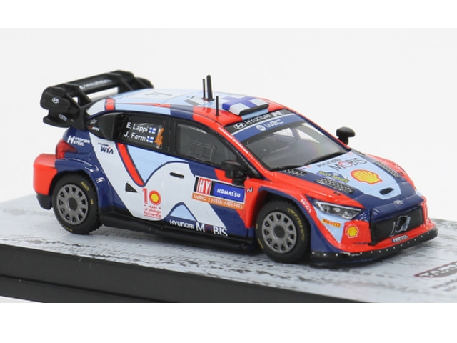 Hyundai i20N Rally1, Sweden 2024, E.Lappi, no.10 (1:64)