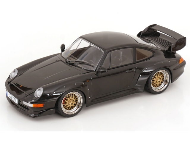 Porsche 911 (993) GT2 1996, musta "BBS vanteet"