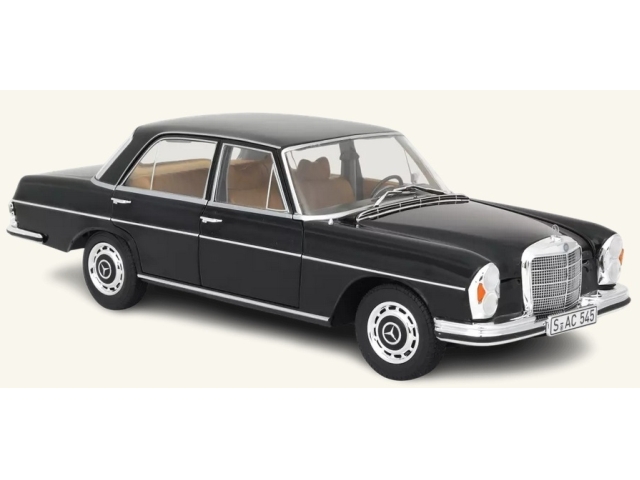 Mercedes 280 SE 1968, musta - Sulje napsauttamalla kuva