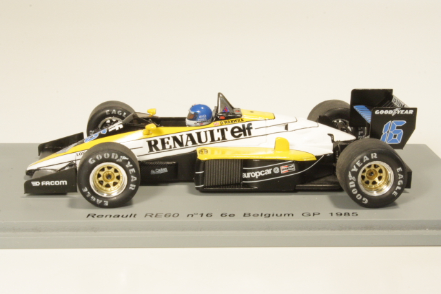 Renault RE 60, Belgium GP 1985, D.Warwick, no.16