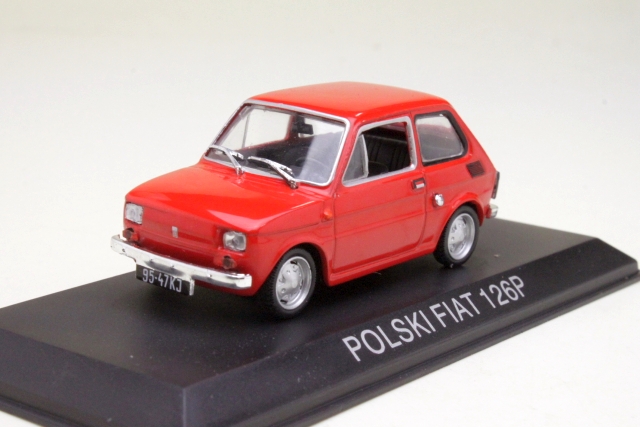 Polski Fiat 126P 1973, punainen