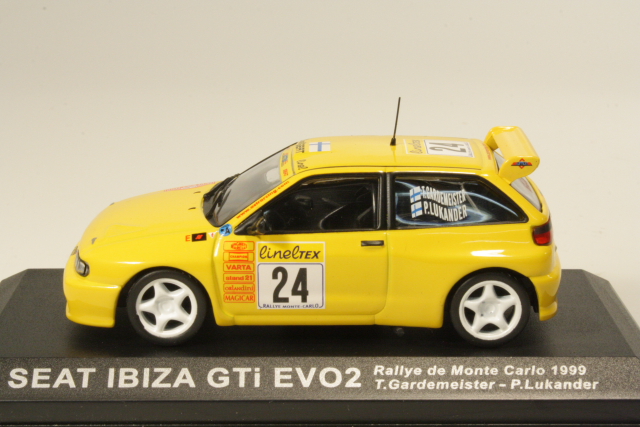 Seat Ibiza Gti Evo2, Monte Carlo 1999, T.Gardemeister, no.24 - Sulje napsauttamalla kuva