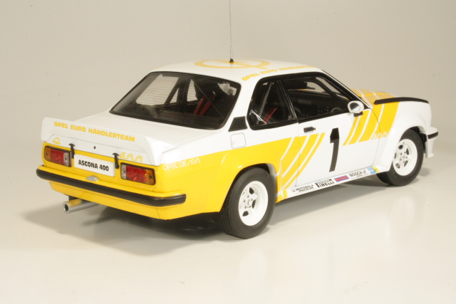 Opel Ascona B 400, no.1, keltainen/valkoinen