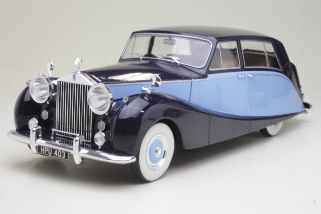 Rolls Royce Silver Wraith Empress by Hooper 1956, musta/sininen