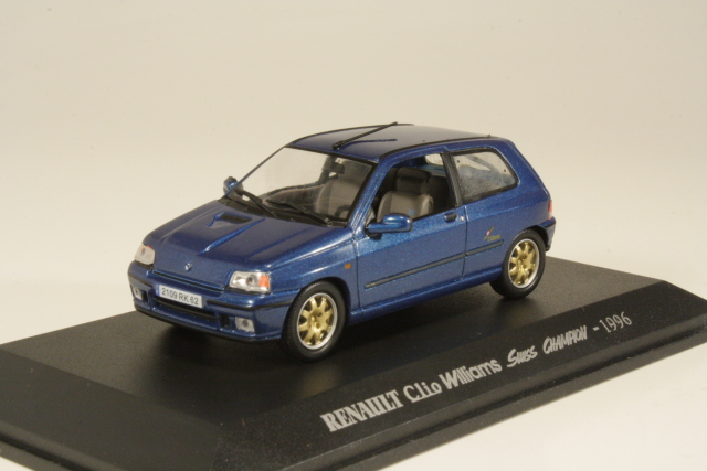 Renault Clio Williams 1996, sininen - Sulje napsauttamalla kuva