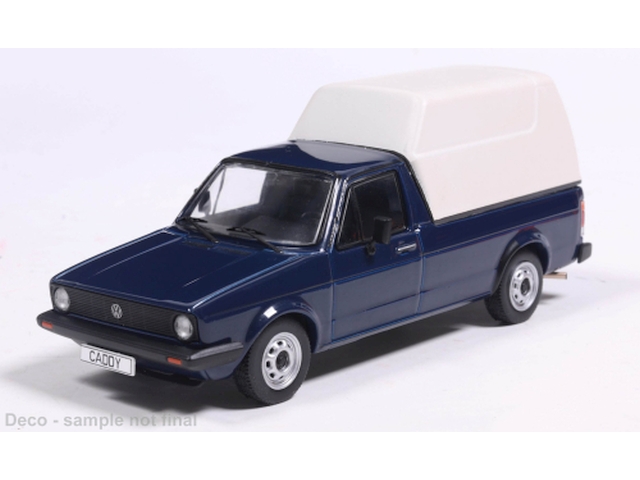 VW Caddy 1 1983, tummansininen/harmaa