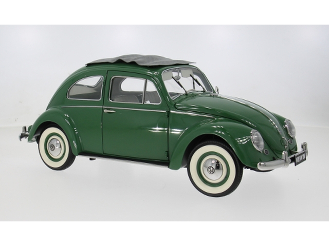 VW Kupla Saloon Opening Roof 1950, vaaleanvihreä