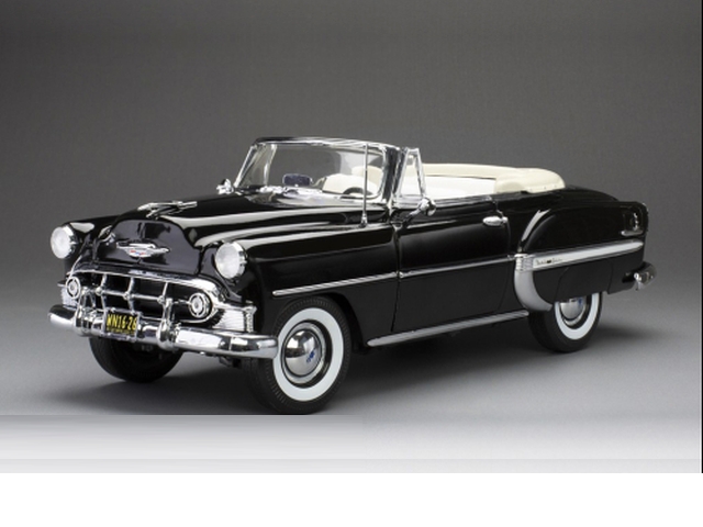 Chevrolet Bel Air Open Convertible 1953, musta