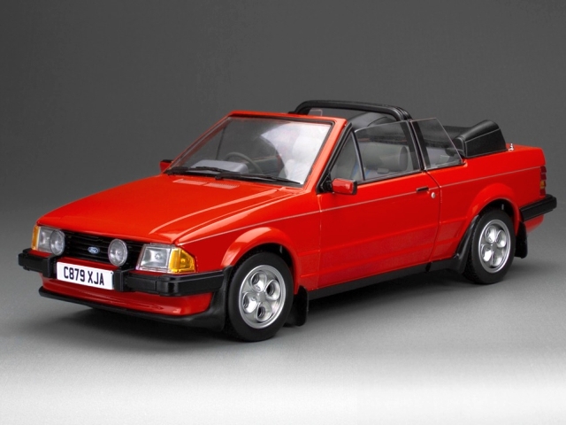 Ford Escort XR3i Cabriolet 1984, punainen
