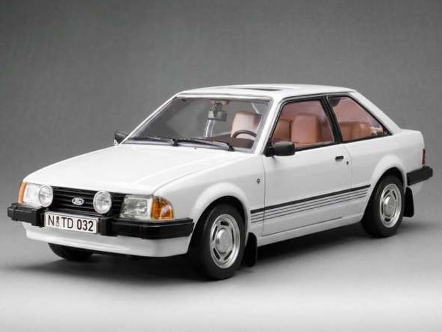 Ford Escort Mk3 Ghia 1983, valkoinen