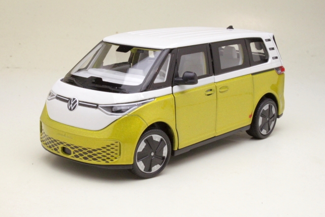 VW ID.Buzz 2023, keltainen/valkoinen